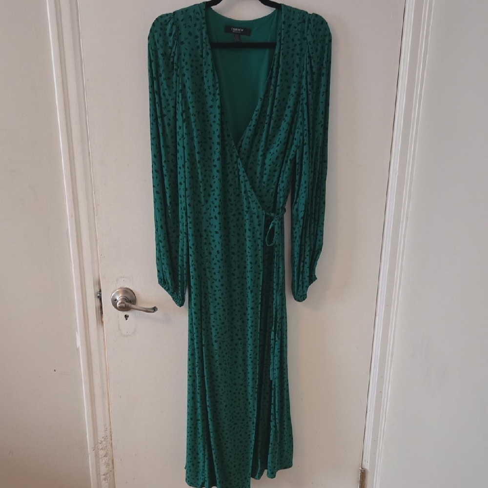 Ever New Teal Long Sleeve Dress